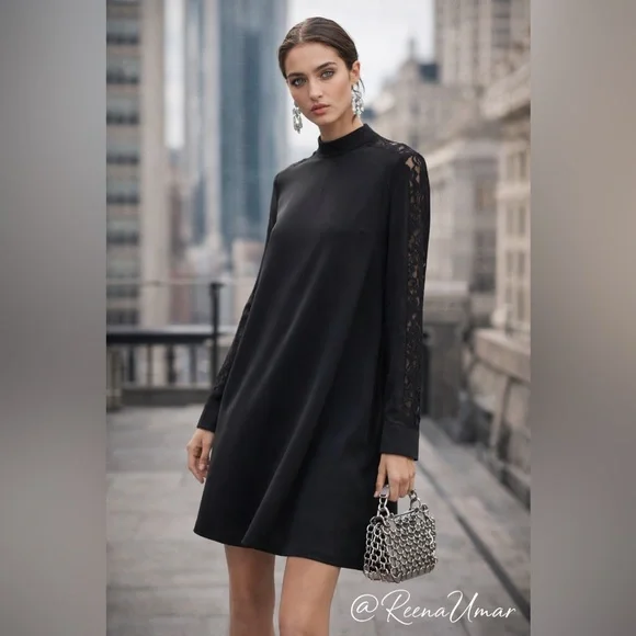 BCBGMAXAZRIA Black Long Sleeve Dress – Size XS - Picture 1 of 15